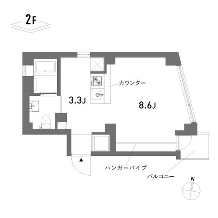 APARTMENT O2 eastの物件間取画像